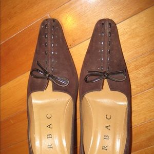 Brown suede pumps 6.5B